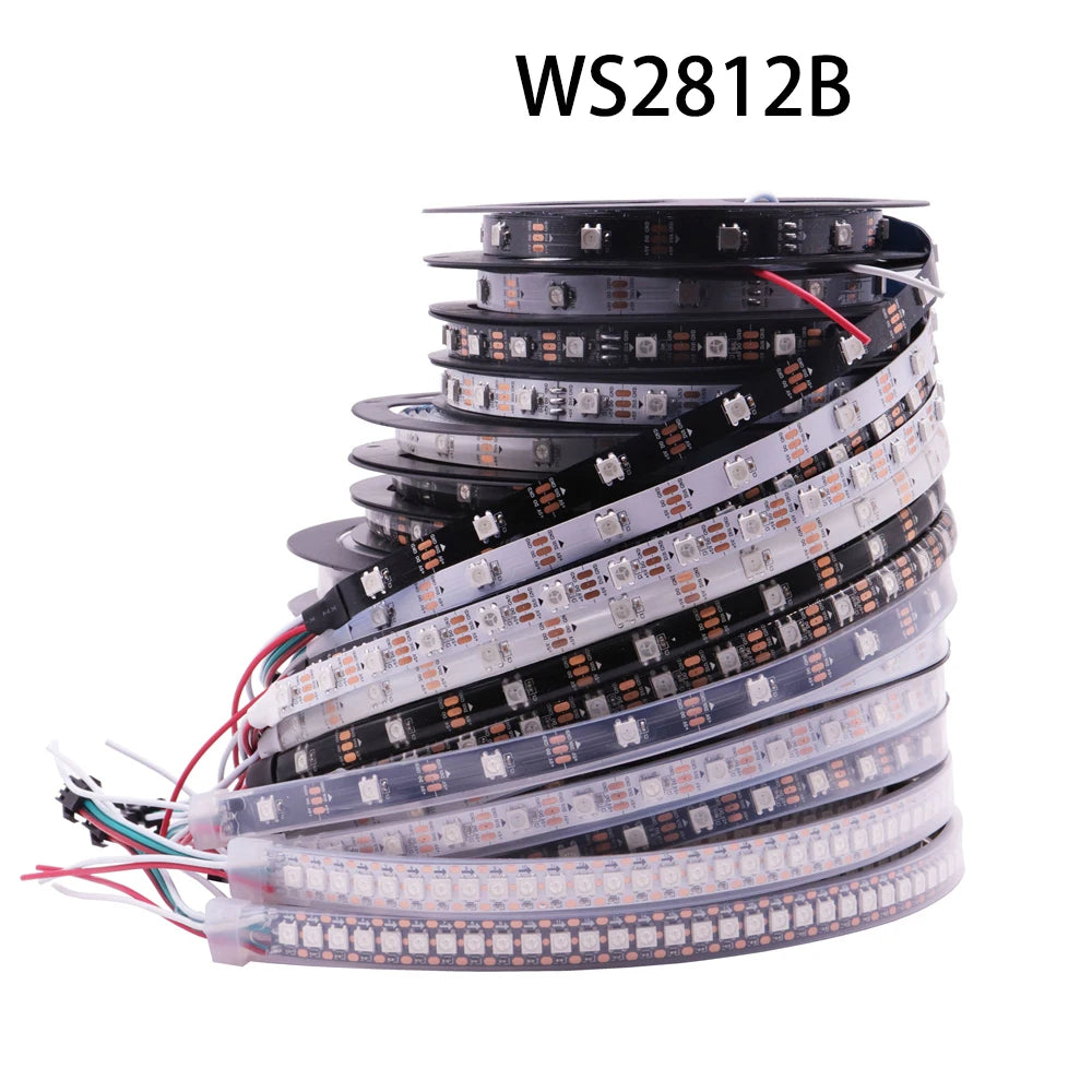 DC5V WS2812B WS2813 Individually Addressable RGBIC Led Strip DC12V WS2811 WS2815 5050 30/60/144Pixels/Leds/m Smart LED Light