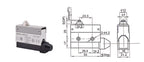 10pcs/lot Micro Limit Travel Switch Waterproof Momentary AZ-7312 AZ-7311 AZ-7121 AZ-7310 AZ-7141 Straight 90 degree Roller Lever