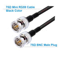 BEVOTOP HD SDI Cable 75 Ohm BNC to BNC MiniRG59(1855A) Pigtail for HD-SDI/3G-SDI/4K Video Security Camera CCTV Systems