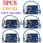 1-5Set/ UNO R3 Official Box ATMEGA16U2 / UNO+WiFi R3 MEGA328P Chip CH340G For Arduino UNO R3 Development Board WeMos ESP8266