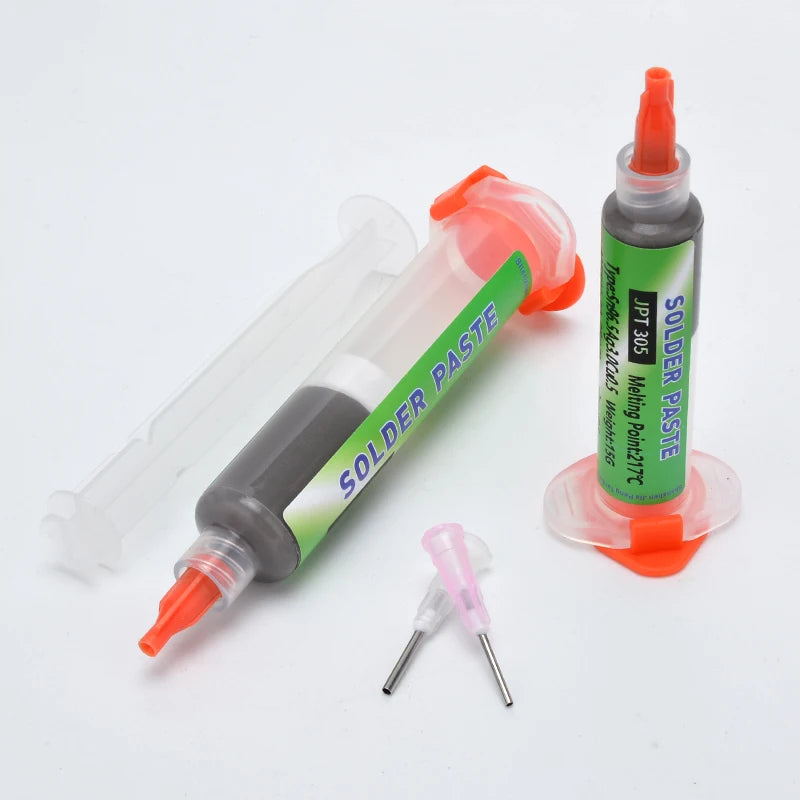 217℃ Lead Free High-Temperature Solder Paste Sn96.5Ag3.0Cu0.5 Melting Point: Enhanced Conductivity of Needle Tube
