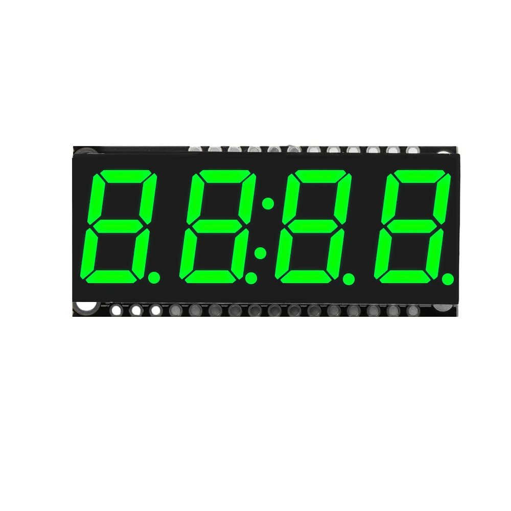 HT16K33 LED Display Module for Arduino 4 Digit 7 Segment 0.56 inch Time Clock Indicator Tube Module Red Blue Green Yellow White