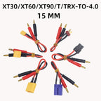 15/30cm Model Aircraft B6 Charger XT30 XT60 XT90 EC3 EC5 TRX Plug T Plug into 4.0mm Banana Head Charging Line