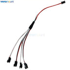 2Pin 3Pin 4Pin SM Splitter Connector 1 to 2 3 4 LED Connector JST Male Female Connector Wire Cable For WS2812 LED Strip Light
