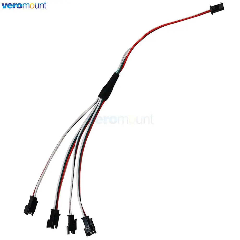 2Pin 3Pin 4Pin SM Splitter Connector 1 to 2 3 4 LED Connector JST Male Female Connector Wire Cable For WS2812 LED Strip Light