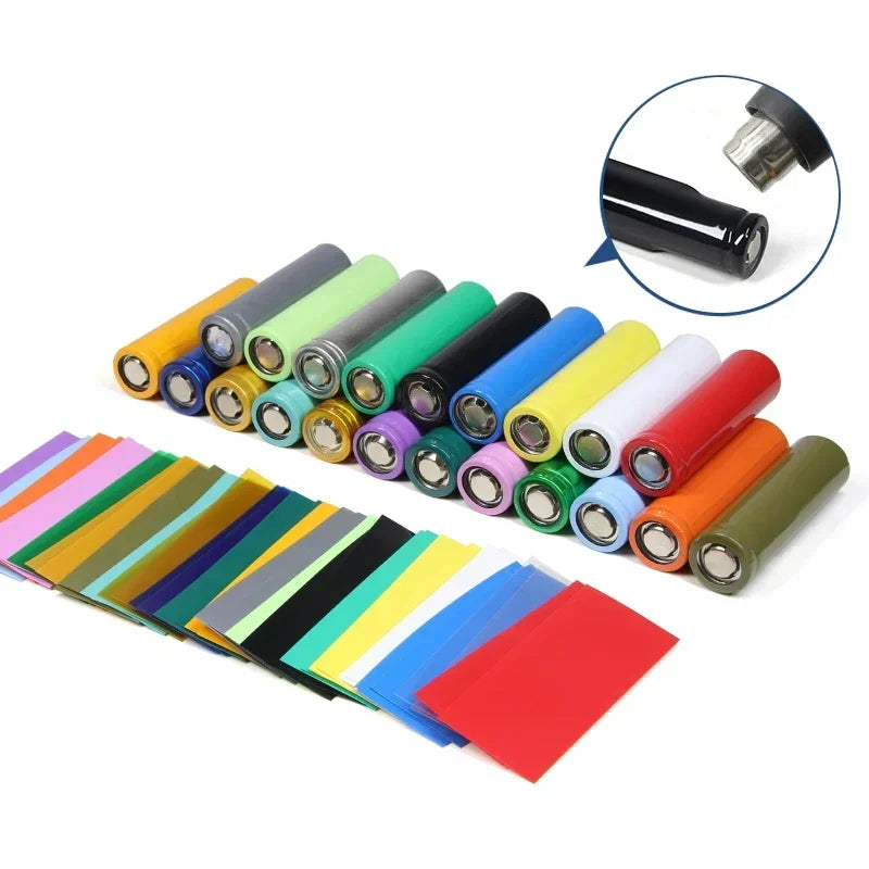 21700 Battery Film PVC Heat Shrink Tube 78x36mm Precut Shrinkable Sleeve Tubing Protect Pipe Cover for Batteries Wrap