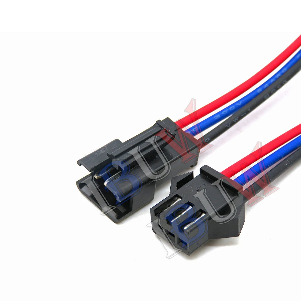 10CM JST SM 2P 3P 4P 5P 6P Plug Socket Male to Female Wire Connector LED Strips Lamp Driver Connectors Quick Adapter