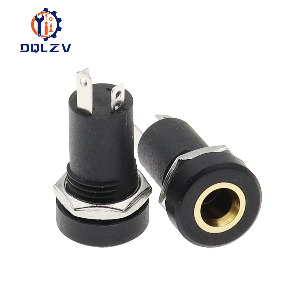 1/3/5PCS 3.5MM Audio Jack Socket Stereo 3 Pole Solder Panel Mount With Nut Connector Headphone Female Socket PJ-392A PJ392A