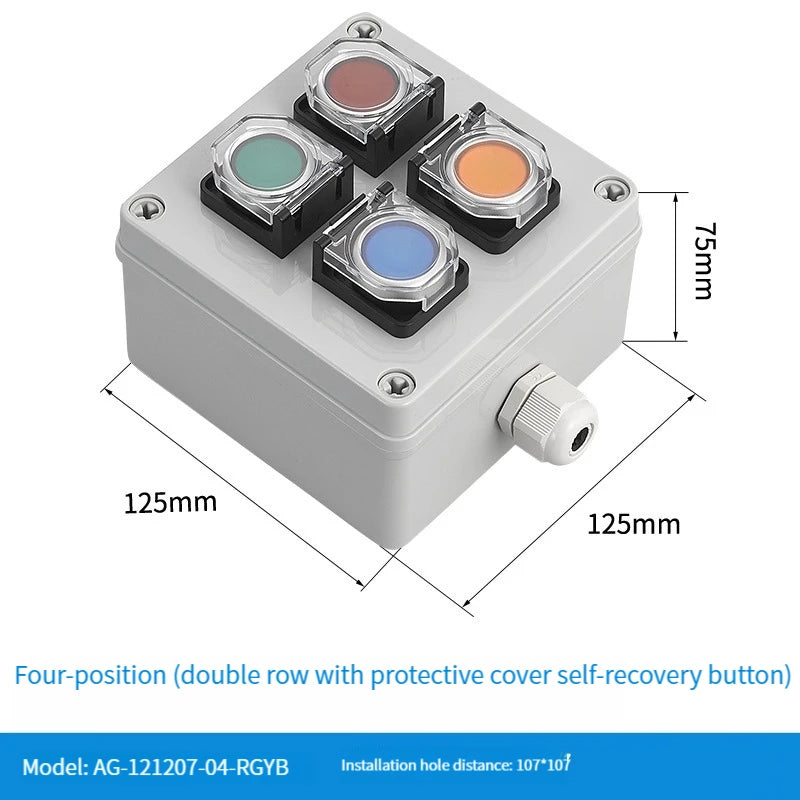 NEW high-quality Switch with arrow button control box self start button water tank electrical industrial emergency stop switch