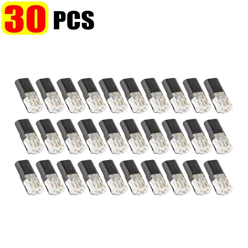 Double Wire Plug-in Connectors with Locking Buckle Car Wire 2 Way Terminal Block Waterproof Quick Connector Cable Clamps
