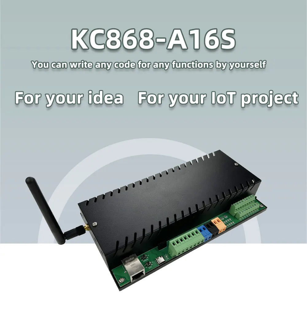 KC868-A16S 16CH ESP32 Relay Board Ethernet Wifi Switch MQTT TCP HTTP ESPhome Smart Home Assistant Tasmota 2/4G RTC DS3231 Module