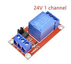 1-5Pcs DC 5V 9V 12V 24V 1 Channel Relay Module With Optocoupler Shield Board High Low Level Trigger Power Supply Module Arduino