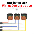 CMK66 Quick Wire Connector Easy Splice Lever Type Push In 2/3/4/5 Ports Push-In Terminal Block Home LED Light Wiring 0.2-6mm
