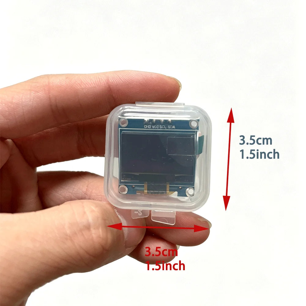 1/3/5Pcs 0.96' OLED Display Module 128x64 SSD1306 I2C Compatible with Arduino Raspberry Pi ESP32 Luminous OLED Display Board