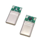 PD100W USB 3.1 Type-C 7Pin Connector Male Receptacle Adapter to Solder Wire Cable 20V 5A High Current Support PCB Board