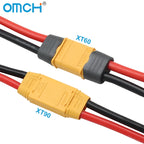OMCH XT60 12/14AWG XT90 10AWG Male Female Plug Battery Connector With Silicone Wire Cable For RC Airplane Lipo Battery Drone Car