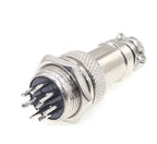 1 Set 5/8' GX16-2/3/4/5/6/7/8/9/10 Pin Male Female 16mm Wire M16 GX16 Circular Aviation Connector Socket Plug Metal
