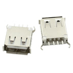 5PCS USB Interface Socket Type A Standard Port Female Male Solder Jacks Connector DIP Straight Vertical Bend Needle PCB Socket