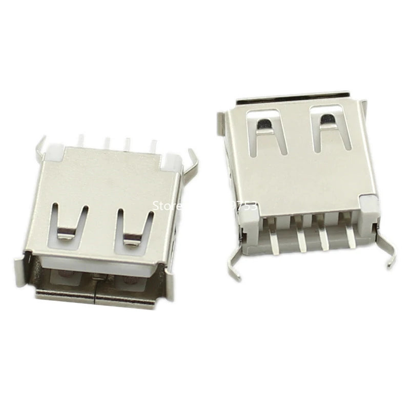 5PCS USB Interface Socket Type A Standard Port Female Male Solder Jacks Connector DIP Straight Vertical Bend Needle PCB Socket