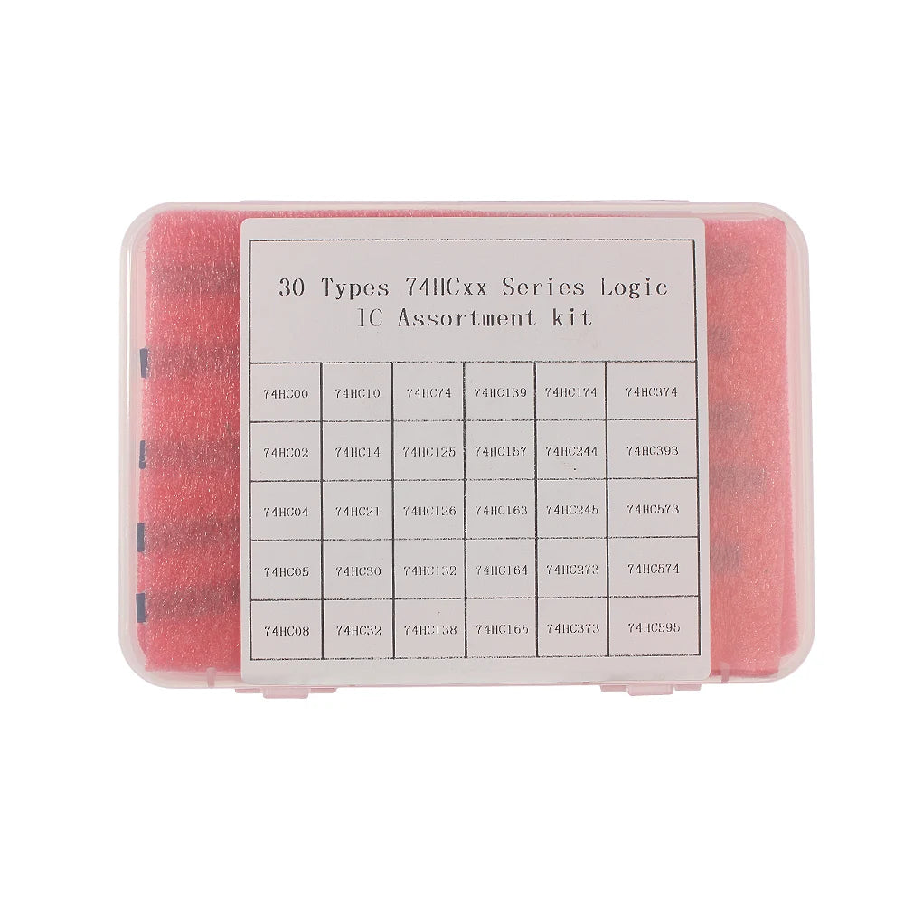 30PCS 74HC Logic ICs Integrated Circuits Electronic Kit 74HC00 74HC02 74HC04 74HC05 74HC08 74HC10 74HC14 74HC21 74HC30