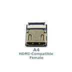 Anti-interference Ribbon FPV HDMI-Compatible Connector Flexible Flat Cable Raspberry Pi 4 Micro Mini HDMI-compatible