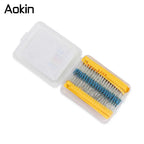 300/600PCS 1/4w Metal Film Resistor 30 Values Resistance Kit 10R-1M 0.25W 1% Resistors Set