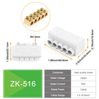 DIY GO 5PCS High Power Wire Connector Screw Crimping Terminal Block 1 in 2/4 out 80A/1000V 2.5-16mm2 Cable Splicing junction box