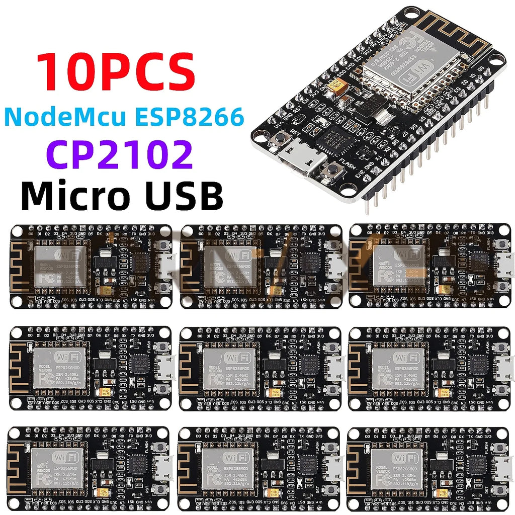 1-10PCS/Wireless Module CP2102 NodeMcu V3 V2 Lua WIFI Internet of Things Development Board Based ESP8266 ESP-12E Type-c usb