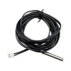 10/1pcs NTC 10K 1% 3950 Thermistor Temperature Sensor Waterproof Probe Cable 2M Temperature Sensing Wire For Arduino W1209 W1401