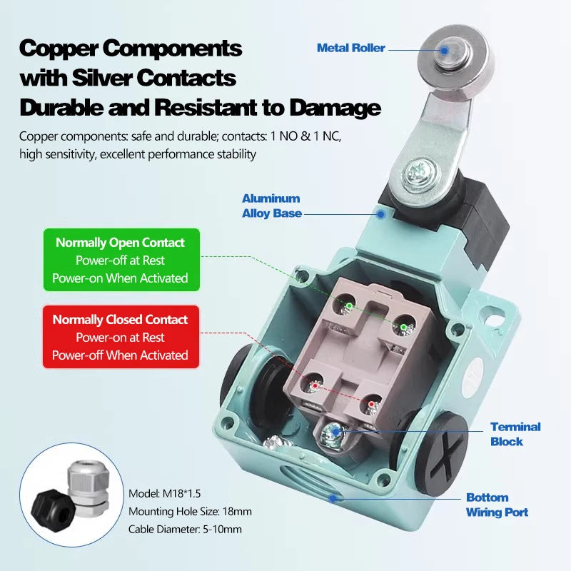 LSA Waterproof Travel Limit Switch LSA-001 LSA-003 LSA-012 LSA-021 LSA-031 LSA-061 LSA-071 LSA-081 Position Controller