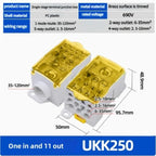 【UKK】Single - Pole Track - Type Junction Box | 80A - 500A Spliceable Multi - Output Terminal Blocks | Universal Power Connector
