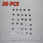 10/30Pcs Silver Solder Sheets  - High/Med/Low Temp DIY Jewelry Welding Supplies  Jewelry Processing Tool