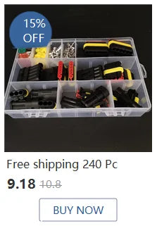 1Set 6.3mm 1/2/3/4/6/8/12P/14 pin Automotive 6.3 Electrical wire Connector Male Female cable terminal plug Kits ebike car