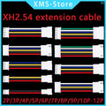 10PCS XH2.54 Extension Line 2P/3P/4P/5P/6P/7P/8P/9P/10P/12P XH 2.54mm Pitch Male To Female Connector With 10/20/30cm Cable 26AWG