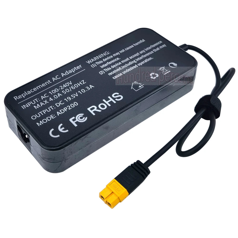 ToolKitRC ADP200 200W 4A Charger Power Supply Adapter DC19.5V 10.3A Supply XT60 Output Adapter for RC iSDT GTPower HotRC SkyRC