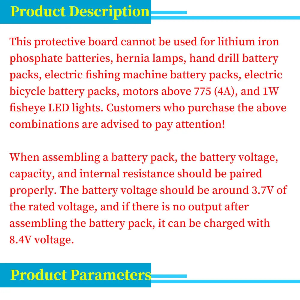 1-10Pcs 2S 10A 7.4V Li-Battery BMS Protection Board to 8.4V with Balanced Function / Overcharge Protection for 18650 Batteries