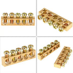 Copper Wire Connector Multi-specification With Hole Screw Copper Bar Terminal Brass Row Junction Box Power Distribution Cabinet