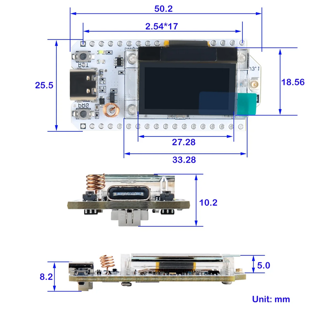 2Sets LoRa32 V3 ESP32-S3 WiFi+BT ESP32 Dev Board SX1262 CP2102 LoRa Kit for Meshtastic IoT LoRaWAN