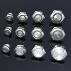 12mm 16mm 19mm 22mm Ultra-short Style Microtravel Stainless Steel Push Button Switch Led Lamp Self-reset/Momentary Normal Open