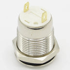 1pcs 12mm Waterproof Momentary Flat Head Round Stainless Steel Metal Push Button Switch Car Start Horn Speaker Bell Self-reset