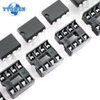 20PCS NE555 NE555P IC 555 Timer Programming Oscillator Chip & 8 Pin DIP Sockets Kit (10 Each)