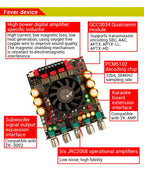 ZK-APTX3 Bt Amplifier Board 2.1 Channel 300W+300W+600W Amplifier Chip Tpa3255 Subwoofer Theater Audio Stereo Equalizer Amp