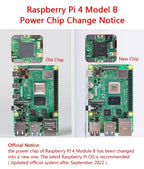 Original Raspberry Pi 4 Model B 1GB/2GB/4GB/8GB RAM 64 bit quad core processor 1.5GHz, supports WiFi Bluetooth 5.0