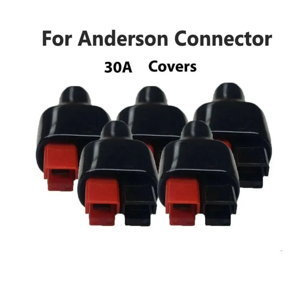 For Anderson Styles Connector 30AMP Plug Rubber Black UPS Power Plug Photovoltaic Systems For Electric Equipments