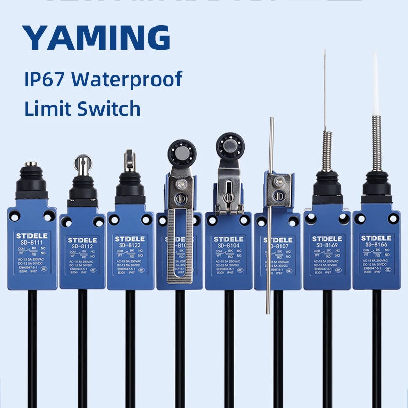 IP67 Waterproof Limit Switch Fecal Scraper Machine Sealing Micro Action SD-8108 Roller 8107 Outdoor ME-8104 Breeding