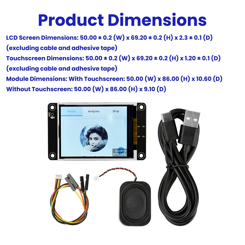 ESP32-S3 Development Board Wifi Bluetooth Intelligent Display Screen 2.8 Inch TFT Module Touch Screen Type C ES3N28P ES3C28