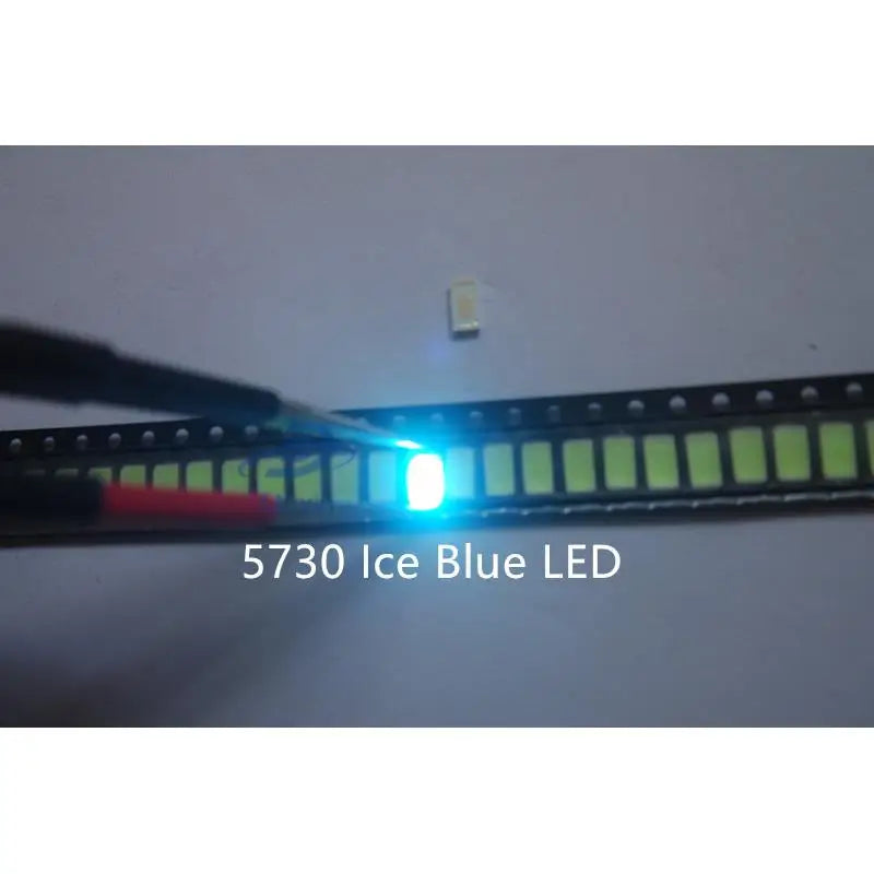 MX 100pcs 5050 1206 2835 3528 0402 0603 0805 3014 4014  Ice Blue SMD LED Diode High Brightness Lighting Bead for DIY Projects