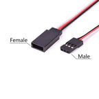50PCS DIY Servo Extension Cable JR/Futaba Connector Male/Female Plug with 2.54 Terminal for RC Robot Airplane Car Servo ESC