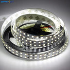 5m Double Row 2835 Flexible LED Strip 240leds/m 480leds/m Cool Warm White 4000K IP20 Non-Waterproof 1200/2400 SMDs 12V 24V DC