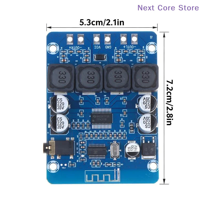 [NC]Ultra Clear Bluetooth Digital Power Amplifier Board TPA3118 Dual 45W Audio Amplifier Module AUX Decoding[NC]